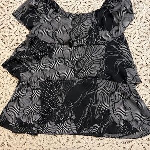 Ladies dress shirt. Beautiful layered ruffles